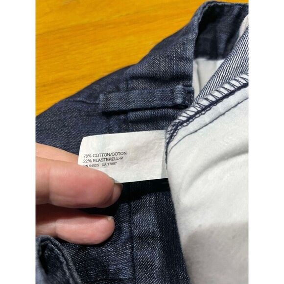 Gap Jeans Womens Size 6 R Blue Denim Dark Wash Low Rise Straight Everyday Wear - Picture 4 of 8